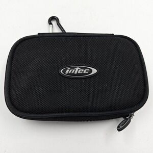 Intec Nintendo DS Lite Carrying Case Black Nylon Travel Pouch with Carabiner